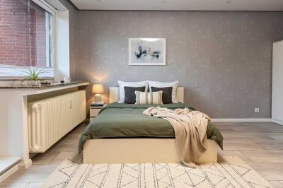 Attraktive Starterwohnung: 1-Zi.-Apartment in Top-Zustand mit EBK & Balkon praktischen Grundriss