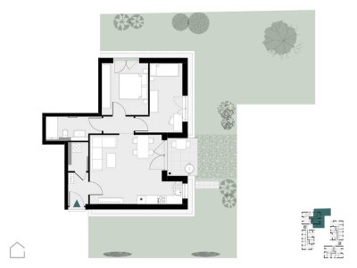 Schöne 3-Zimmer Neubau-Wohnung in Adolzfurt mit gemütlicher Terrasse und eigenem Gartenanteil