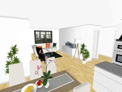 3-Zi. Wohnung * Helle Ruheoase mit Terrasse * Modernes Design auf 91 QM