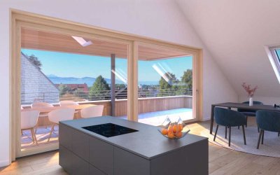See- und Bergsicht - Dachgeschosswohnung