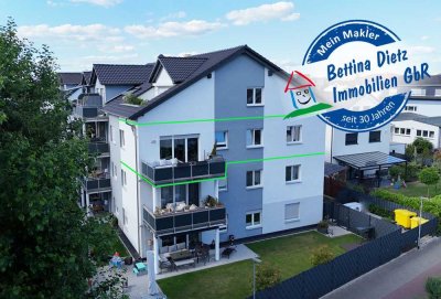 DIETZ: Hochwertige 4-Zimmer-Wohnung mit Parkett, 2 Bäder, 2 Balkonen, optionaler Garagenstellplatz!