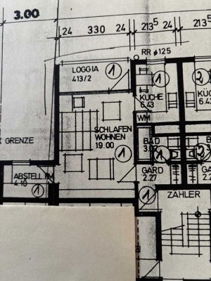 Ruhige 1-Zi-Wohnung mit Balkon in Lichtenwald