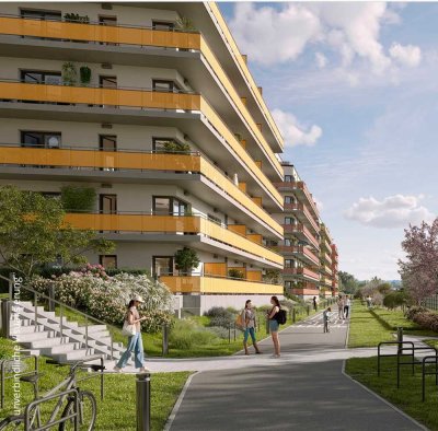 Erstbezug: Moderne 2-Zimmer-Wohnung mit großem Balkon im 3. OG in Leipzig Zentrum-Südost