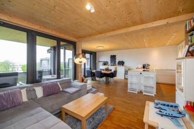 Exklusives Penthouse mit Rooftop-Lounge & Festungsblick am Hubland (Bj .2023 + Aufzug)