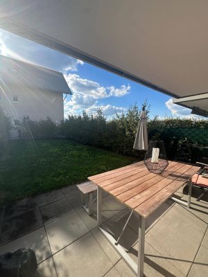 Moderne, barrierefreie 2-Zimmer-Wohnung mit großem Garten &amp; Tiefgarage in Wals