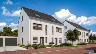 Familienfreundliche Doppelhaushälfte mit kompaktem Garten