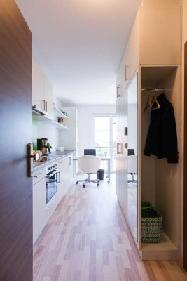 Günstiges 1-Zimmer-Single-Appartment inkl. Möbel und EBK