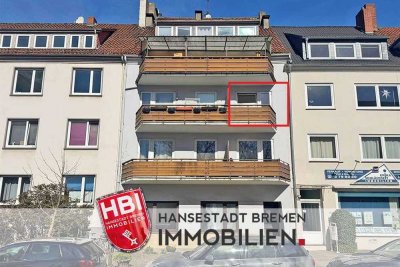 Findorff / Teilmöblierte 1-Zimmer-Wohnung mit Balkon