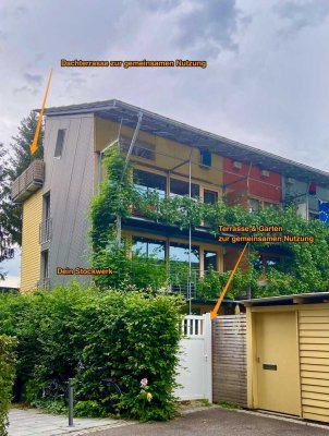 Exklusive Full-Service-WG mit Dachterrasse, Garten, Internet und Reinigung ab 01.09.25 oder früher