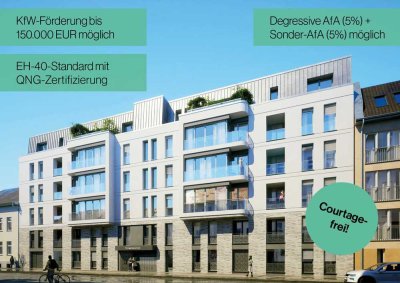BAUBEGINN ERFOLGT! | 3-Zimmer Wohnung mit Balkon in Köpenick | Effizienzhaus 40 QNG