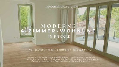Stilvolle, geräumige und neuwertige 4-Zimmer-Wohnung mit Balkon und Einbauküche in Erkner