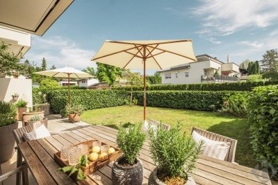 Am Leopoldskroner Weiher: Luxuriöse 2-Zimmer Gartenwohnung