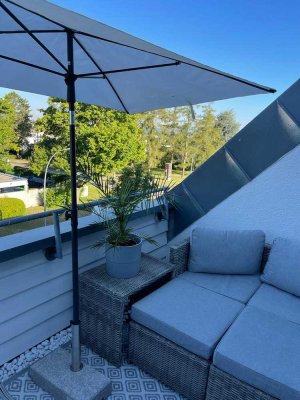 1-Zimmer-DG-Wohnung mit Balkon und Einbauküche in Fellbach