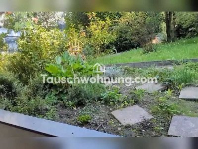 Tauschwohnung: Lichtdurchflutete Wohnung mit Garten