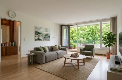 Sonnige 3 Zimmer Wohnung mit Grünblick