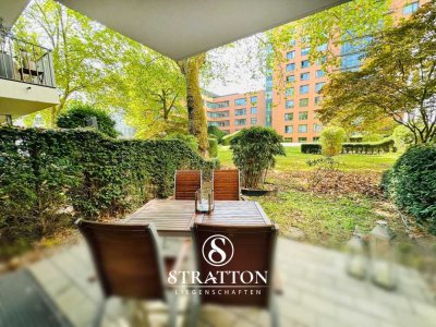 Exklusive Gartenwohnung direkt am Rheinturm