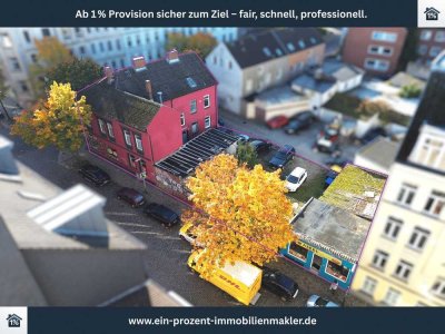 Baugrundstück für genehm. 6-geschossiges MFH à ca. 250 m²/Etage + Bestands-MFH (6 Einheiten) in Kiel