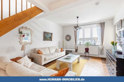 Kirschblütenflair im Kreuzviertel – charmante Maisonette Wohnung mit Balkon
