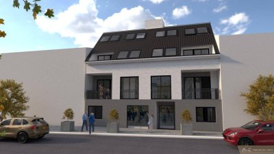 3 Zimmer Familienwohnung mit Balkon in den Innenhof-Erstbezug ab 2027