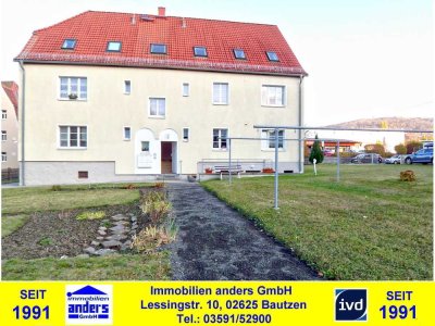 Moderne 2-Raum-Wohnung mit gemeinschaftlichen Wiesengrundstück in Löbau