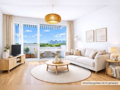 Helle 4-Zimmer-Wohnung mit uneinsehbarem Balkon und Alpenblick - sofort frei