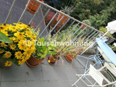 Tauschwohnung: 3-Zimmer-Wohnung mit Sonnenbalkon im Grünen