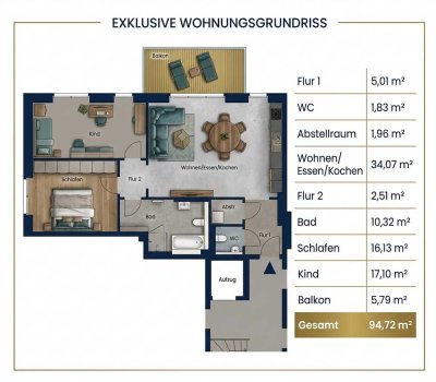 3,5-Zimmer Wohnung in Duisburg Rumeln-Kaldenhausen