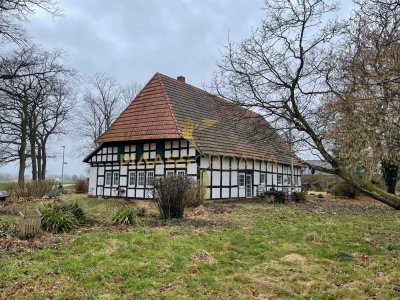Renovierter Fachwerk-Bauernhof in begehrter ländlicher Lage von Hille
