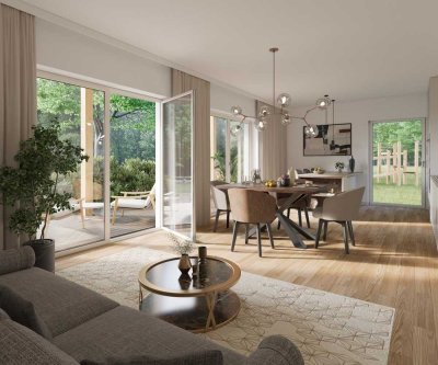 Stilvolle 3-Zimmer EG-Wohnung mit Garten inmitten der Natur und Berge