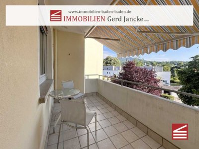Baden-Baden, sehr gut geschnittene 3-Zimmer-Wohnung mit Balkon & Garage