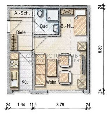 Apartment zwischen HRW und Uni Duisburg mit EBK