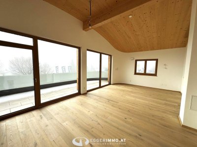 5730 Mittersill : Neue Terrassenwohnung ! 4 Zimmerwohnung 92,33m² ! Terrasse 28 m² ! Massivholzbau ! sonnig !