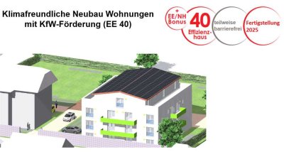 Moderne 2-Zimmer-Neubauwohnung mit Balkon und KfW-Darlehen!