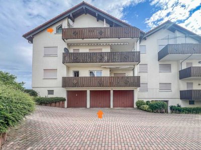 vermietete 4-Zimmer-Dachgeschosswohnung mit Garage und großzügigem Balkon