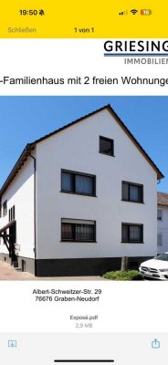 Ansprechende Wohnung mit zwei Zimmern und Klimaanlage in Graben-Neudorf