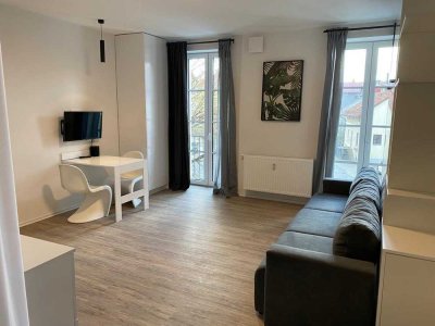 *SAAM 12* vollmöbliertes Apartment mit französischem Balkon & Donaublick