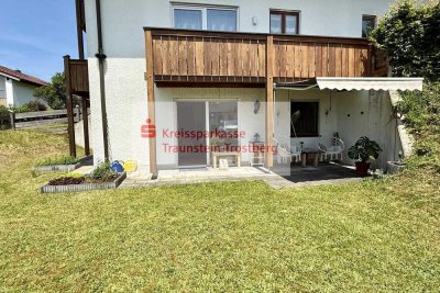 Top gepflegte 2-Zimmer-Wohnung mit zwei Sonnen-Terrassen in Grabenstätt - Winkl