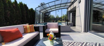 1A Traumhaus 250m² Wohnnutzfläche, 4 Zimmer, Innenpool, Garage, Garten