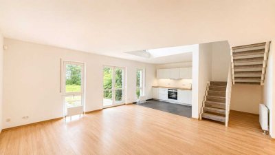 Mit Tiefgaragenstellplatz und schöner
Terrasse! Gemütliche 2-Zimmer-Maisonette in Leubnitz-Neuostra
