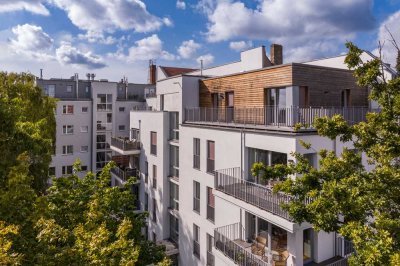 Penthouse mit Kamin, Dachterrasse & Aufzug bis in die Wohnung