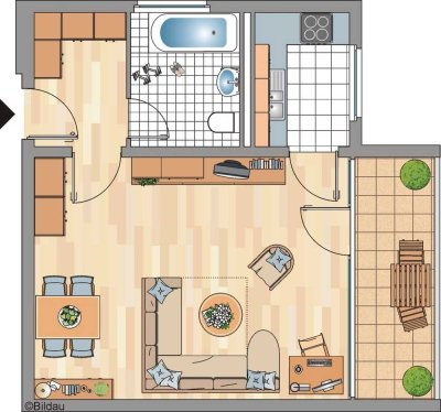 schöne Singlewohnung für Sie
