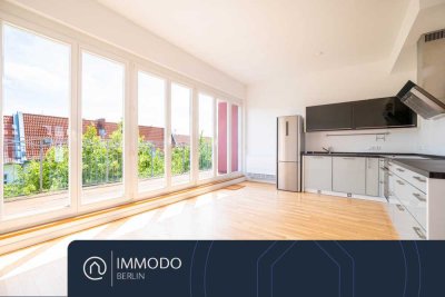 � Exklusives Penthouse in Friedrichshain - 2-Zi-Whg mit Blk, Dachterrasse, Kamin, Lift & Gäste WC