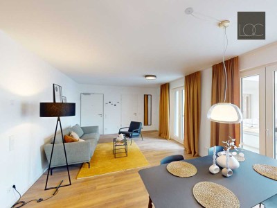 Möblierte 4-Zimmer-Wohnung am Rhein