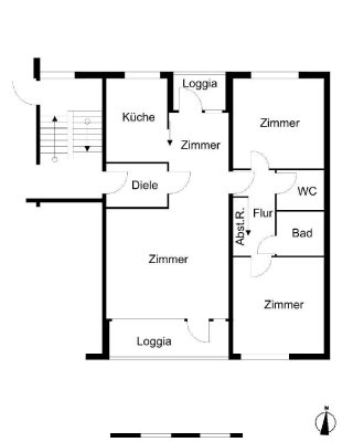 Super aufgeteilte 3-Zimmer-Wohnung!
