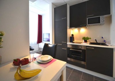 Wohnliches 1-Zimmer-Apartment, komplett ausgestattet, zentral in Niederrad