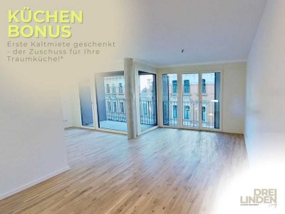 Exklusives Wohnen mit KÜCHENBONUS: 2-Zimmer-Wohnung mit Balkon im Neubauquartier DREILINDEN Living