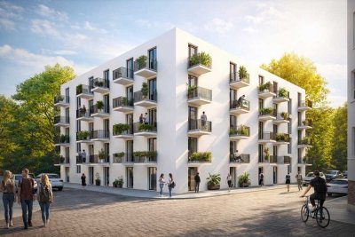 WE 2: Eberswalde: ERSTBEZUG im LUXUS Neubau: 1-Zi mit 19m² ab 2027 BEZUGSBEREIT