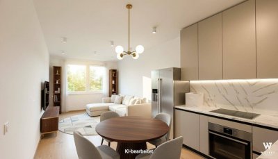 Wohnen in der Green Eastside Donaustadt I moderner Neubau (2020) mit sonniger Loggia &amp; Garage I Nahe U1 | Deckenkühlung