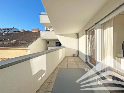 Moderne 2 Zimmer Neubauwohnung mit Küche &amp; großem Balkon in der Innenstadt