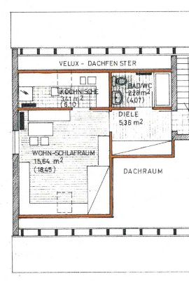 Schöne 1,5-Zimmer-Dachgeschosswohnung in Aichach